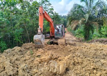 Alat Excavator Pendukung di Pra TMMD ke 120 Kodim 0301 PBR