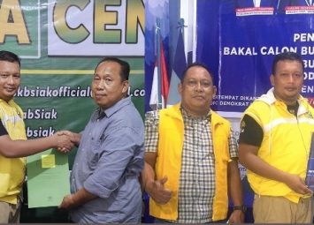 Indra Gunawan Daftar di Partai PKB dan Demokrat Sebagai Bakal Calon Bupati Siak
