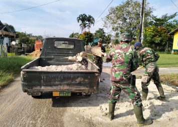 Setiap Hari Bahan Material Fisik Tampak Dilokasi Pra TMMD