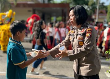 Aksi Heroik Personil Polwan Polresta Briptu Nora Dalam Pengamanan APEKSI dan BBI/BBWI 