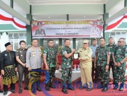 Bentuk Dukungan Pemerintah, Bupati Rohul Serahterima Gedung Makodim Dengan Korem 031/Wira Bima 