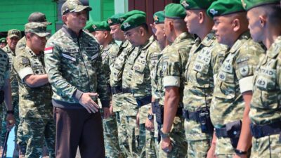 Kodam XIX Tuanku Tambusai Kawal Kunjungan Menhan RI ke Yonif TP 898/PC, Kesiapan Tempur Diperkuat dari Satuan