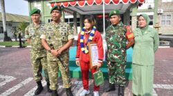 Danrem 031/WB Sambut dan Apresiasi Delvi Nurfadillah, Anak Prajurit Berprestasi di Kancah Internasional MMA