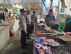 Cegah Gejolak Harga Jelang Akhir Pekan, Polsek Limapuluh Sisir Pasar Sail