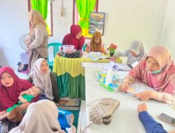 Mahasiswa KKN 146 UMRI Turut Membantu Kegiatan Posyandu di RW 10 Sei Arang