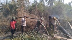 Kolaborasi di Tengah Kobaran Api, Kodam XIX/Tuanku Tambusai Bersama Unsur Gabungan Tangani Karhutla Secara Terpadu di Bengkalis