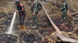 Personel Kodam XIX/Tuanku Tambusai Bertahan di Medan Gambut, Pendinginan Karhutla Berlanjut di Bengkalis dan Meranti