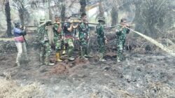 Karhutla Inhu Belum Sepenuhnya Usai, Kodam XIX/Tuanku Tambusai Fokus Pendinginan Lahan Gambut