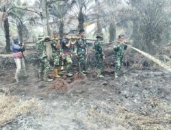 Karhutla Inhu Belum Sepenuhnya Usai, Kodam XIX/Tuanku Tambusai Fokus Pendinginan Lahan Gambut