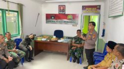 Kunjungan Penuh Kehangatan, Polsek Limapuluh Ucapkan Selamat HUT ke-81 TNI