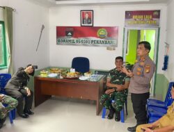 Kunjungan Penuh Kehangatan, Polsek Limapuluh Ucapkan Selamat HUT ke-81 TNI