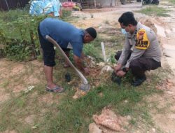 Wujud Kepedulian Lingkungan, Polsek Limapuluh Kejar Target Penghijauan di Wilayah Tanjung Rhu